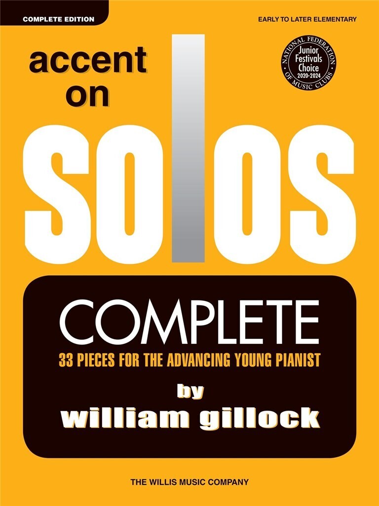 WILLIAM GILLOCK : ACCENT ON SOLOS - COMPLETE - PIANO