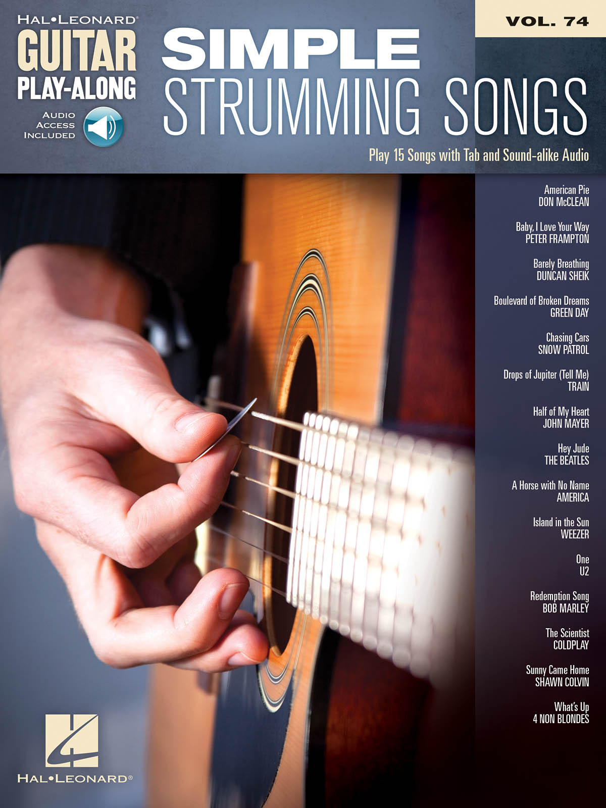 SIMPLE STRUMMING SONGS -  GUITAR PLAY-ALONG VOLUME 74 + ENREGISTREMENT(S) EN LIGNE