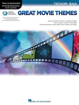 GREAT MOVIE THEMES: INSTRUMENTAL P-A TENOR SAX SAXOPHONE +ENREGISTREMENTS ONLINE