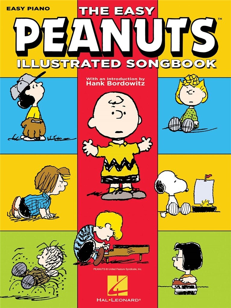 VINCE GUARALDI : THE EASY PEANUTS ILLUSTRATED SONGBOOK - PIANO SOLO SONGBOOK - 30 TITRES