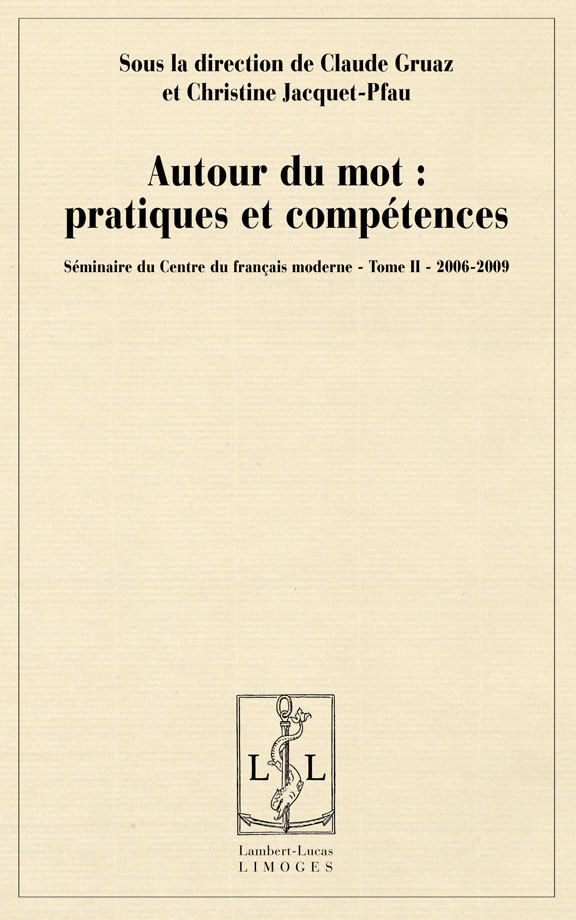 Autour du mot - pratiques et compétences