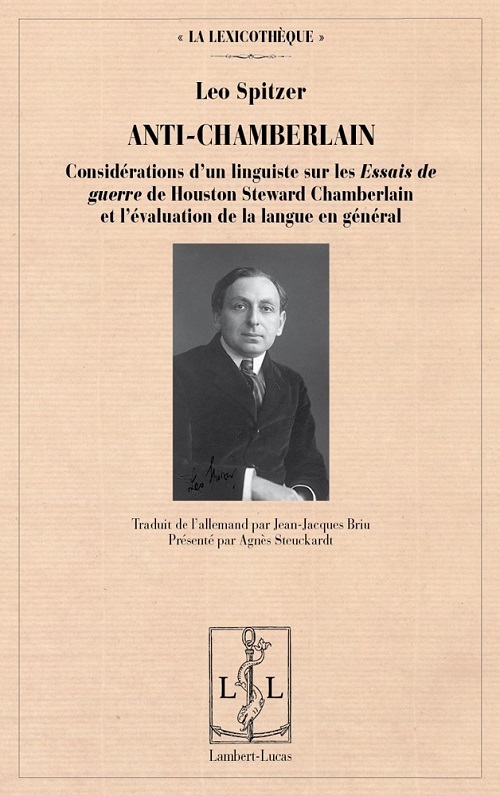 Anti-Chamberlain - considérations d'un linguiste sur les "Essais de guerre" de Houston Steward Chamberlain et l'évalu