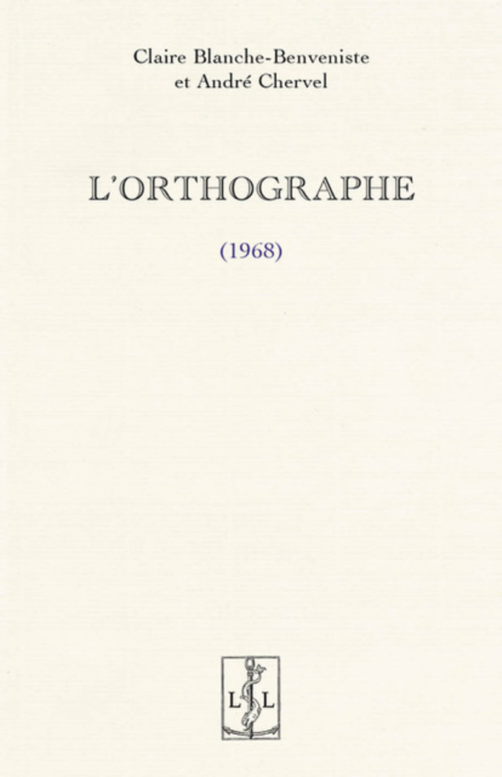 L ORTHOGRAPHE