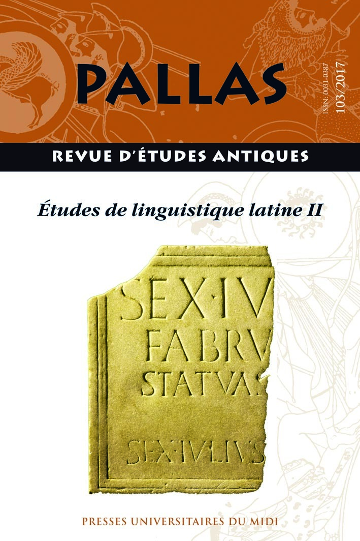 Études de linguistique latine, 2