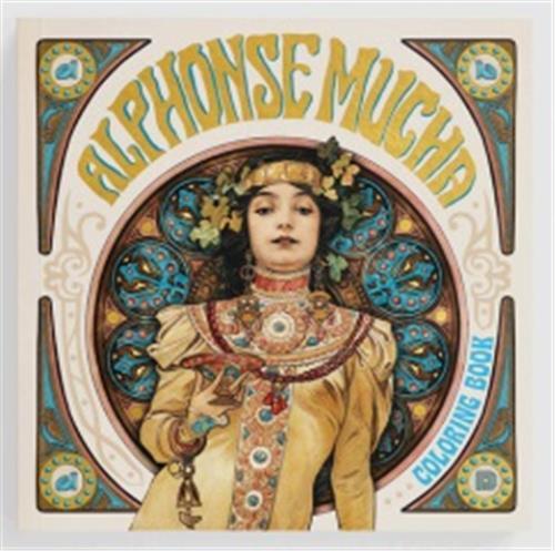 Alphonse Mucha Coloring Book /anglais