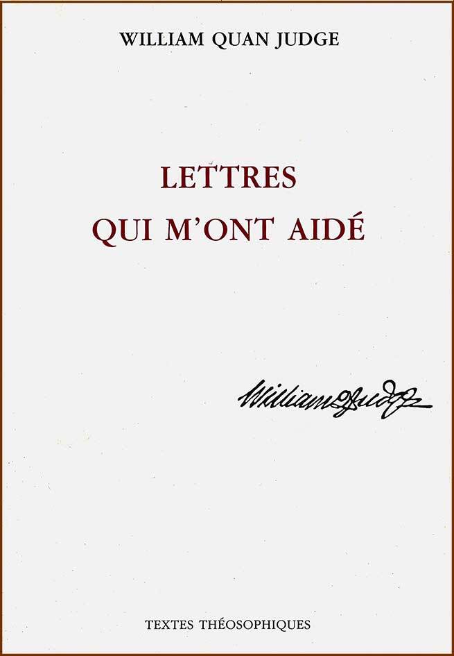 LETTRES QUI M'ONT AIDE