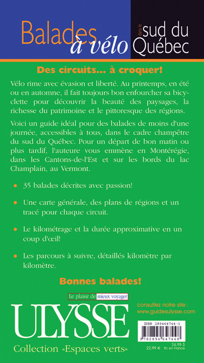 Balades à vélo dans le sud du Quebec 1ere édition