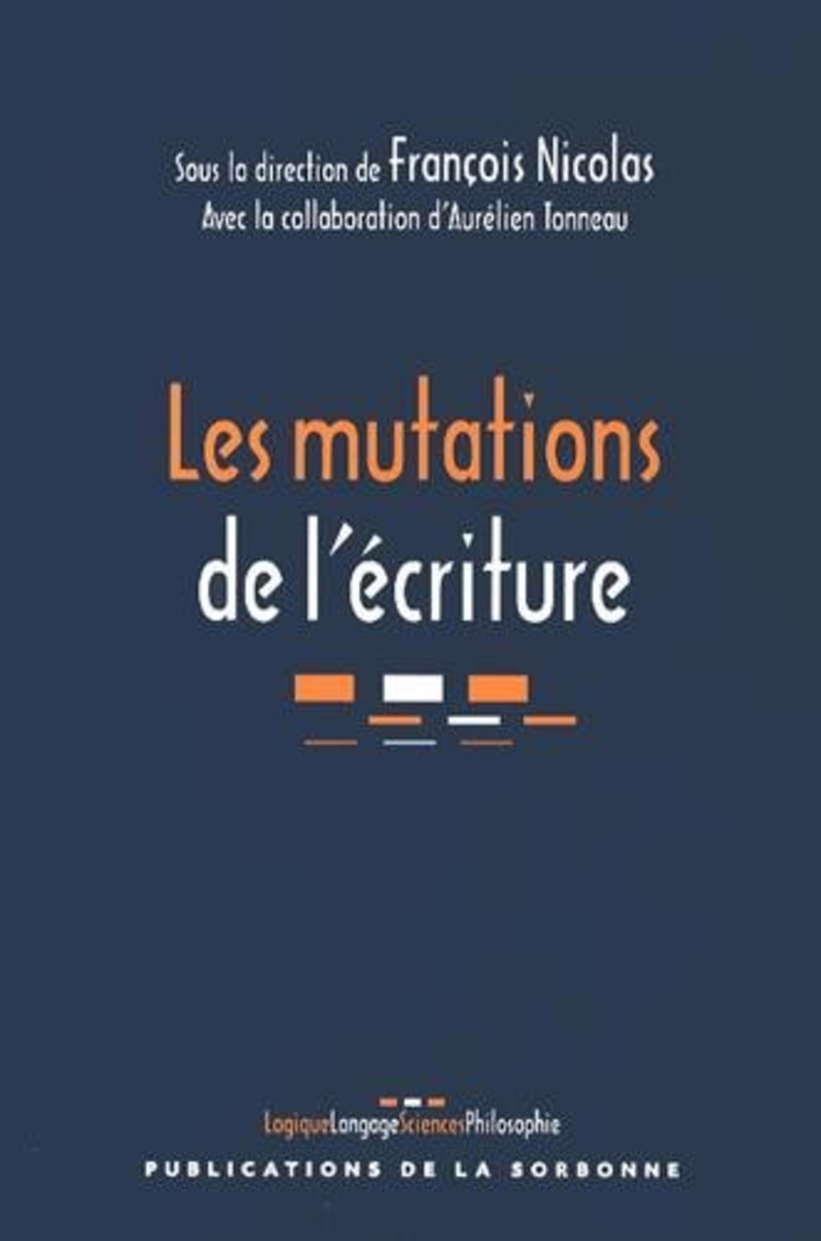 Les mutations de l'écriture