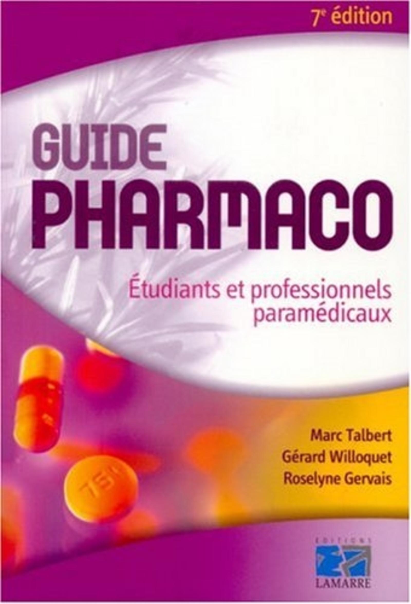 GUIDE PHARMACO - ETUDIANTS IFSI 7EME EDITION