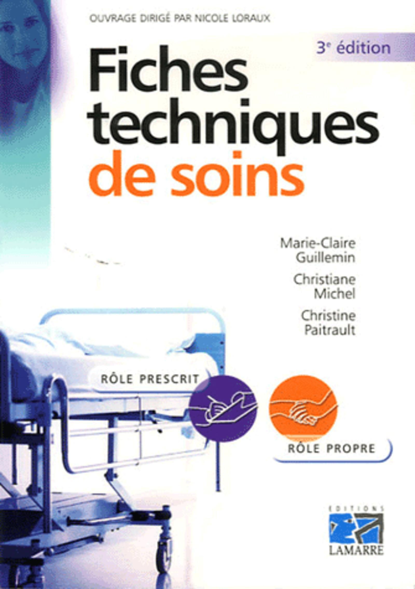 FICHES TECHNIQUES DE SOINS 3EME EDITION