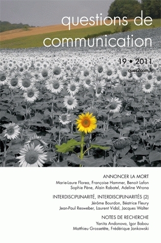 QUESTIONS DE COMMUNICATION, N 19/2011. ANNONCER LA MORT