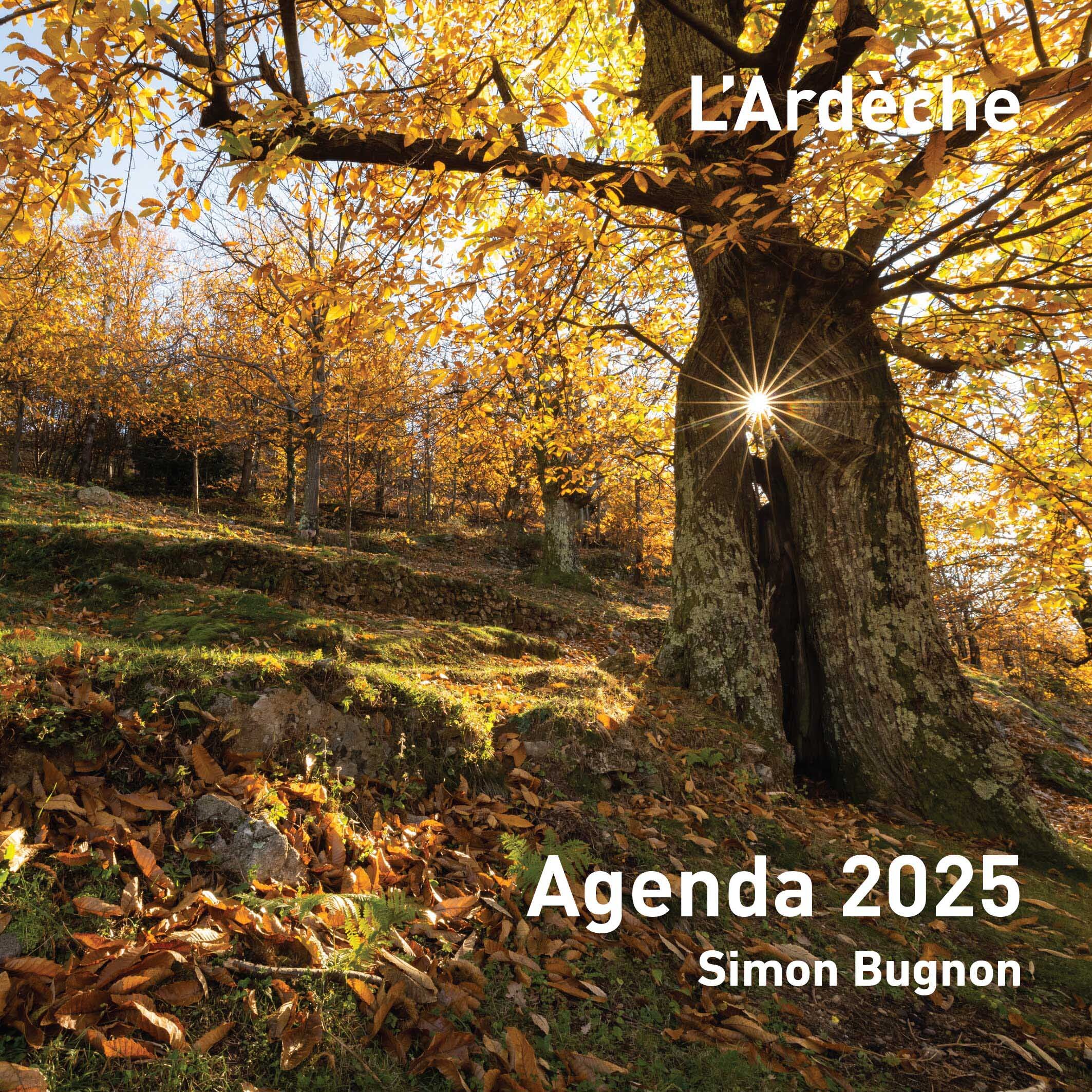 Agenda 2025 L'Ardèche de Simon Bugnon