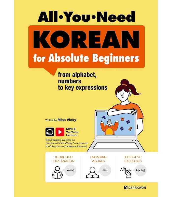 ALL YOU NEED KOREAN FOR ABSOLUTE BEGINNERS (AVEC MP3 ET VIDEOS)