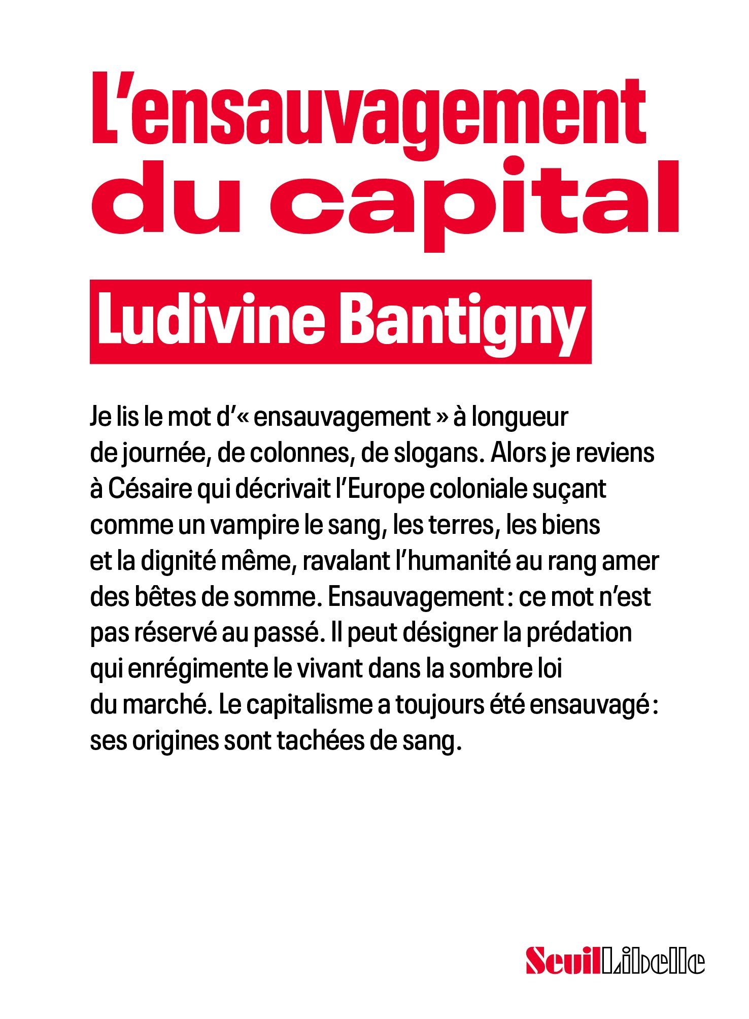 L'Ensauvagement du capital