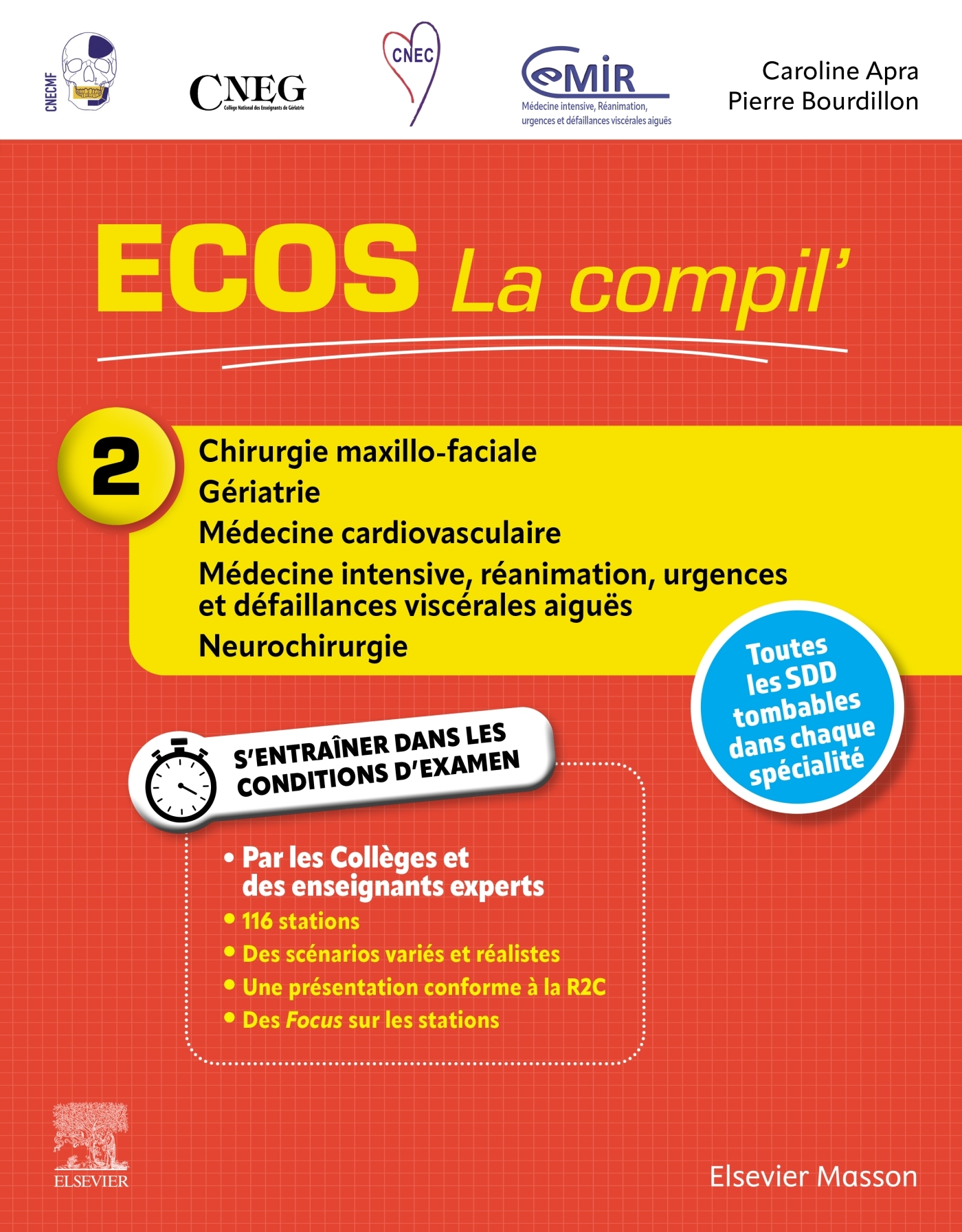 ECOS La compil' 2 - Chirurgie maxillo-faciale/Gériatrie/Médecine cardiovasculaire/Médecine intensive