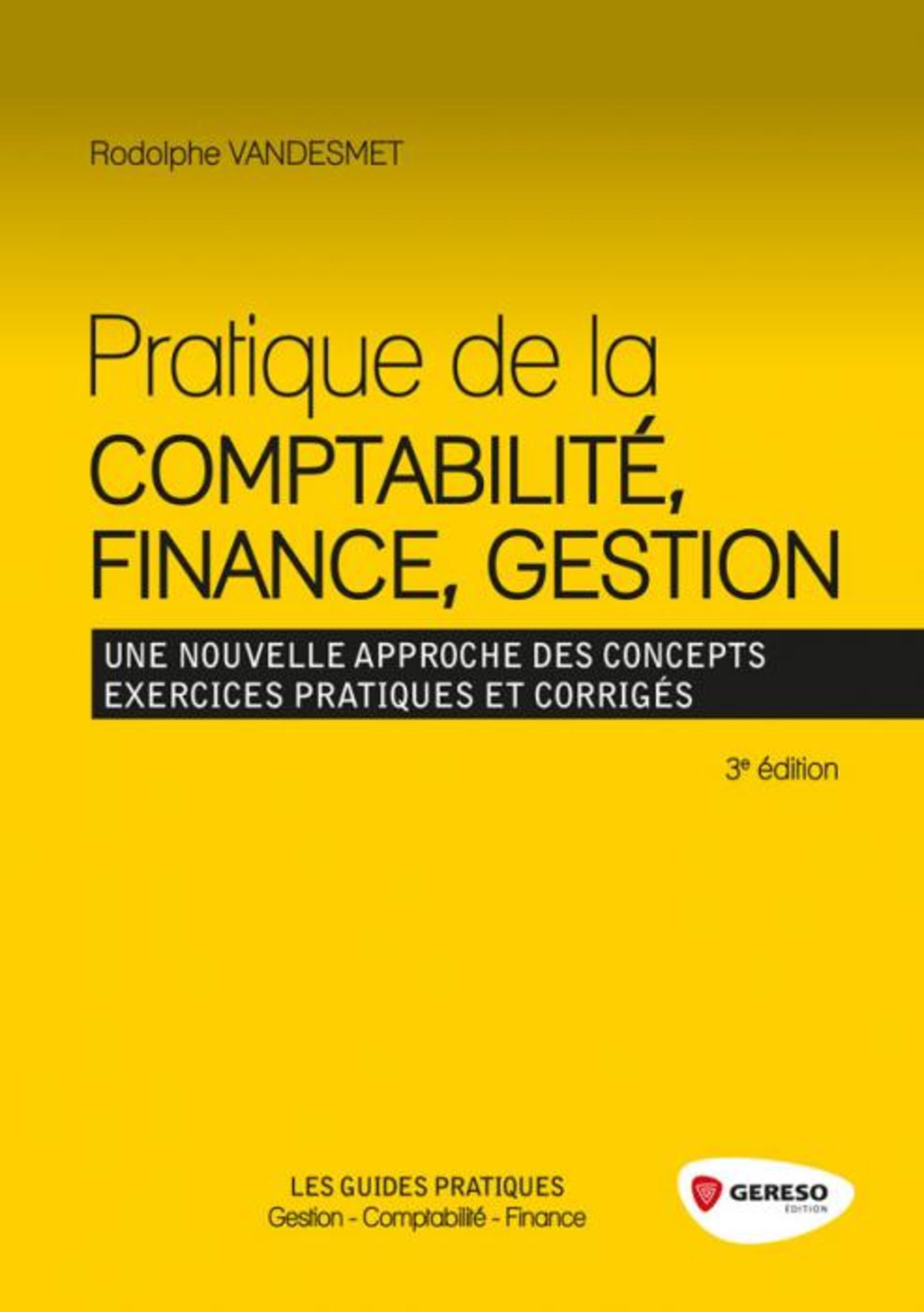 PRATIQUE DE LA COMPTABILITE  FINANCE  GESTION   UNE NOUVELLE APPROCHE DES CONCEP