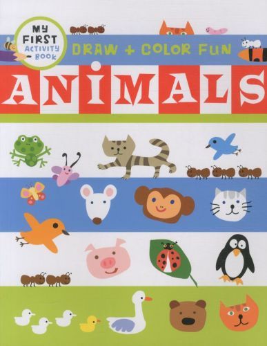 Draw + Color Fun: Animals