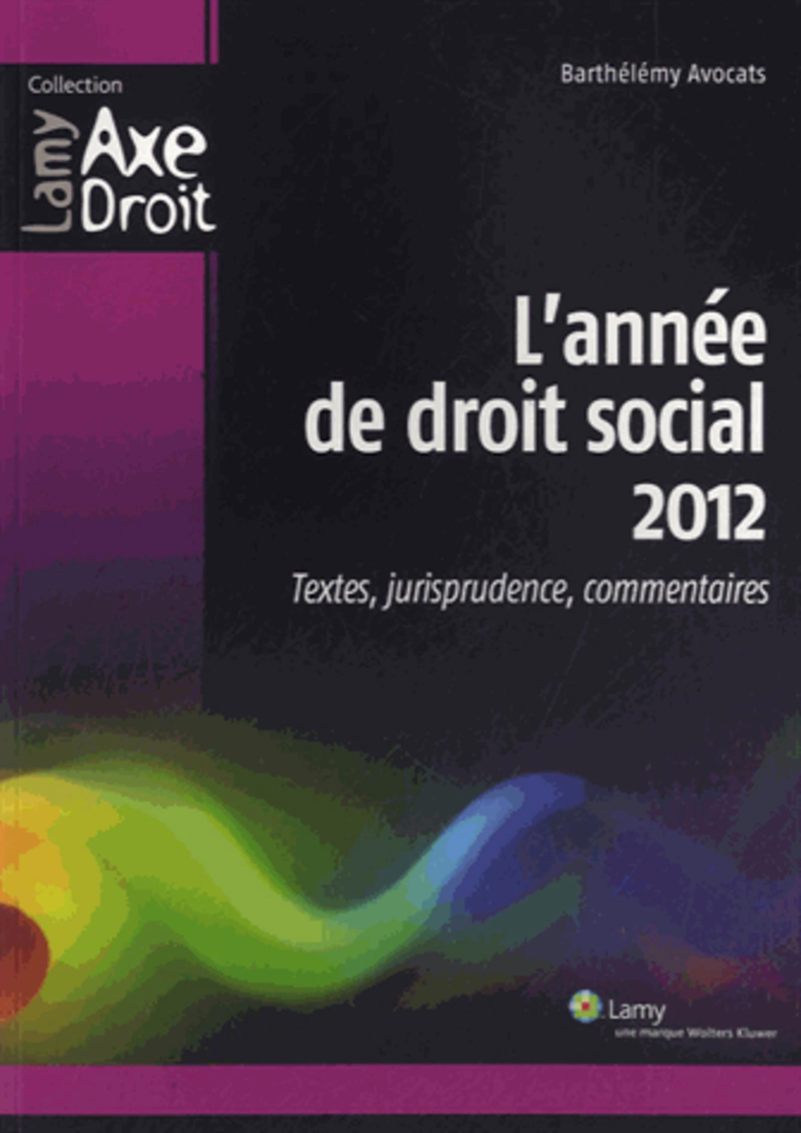 L'année de droit social 2012