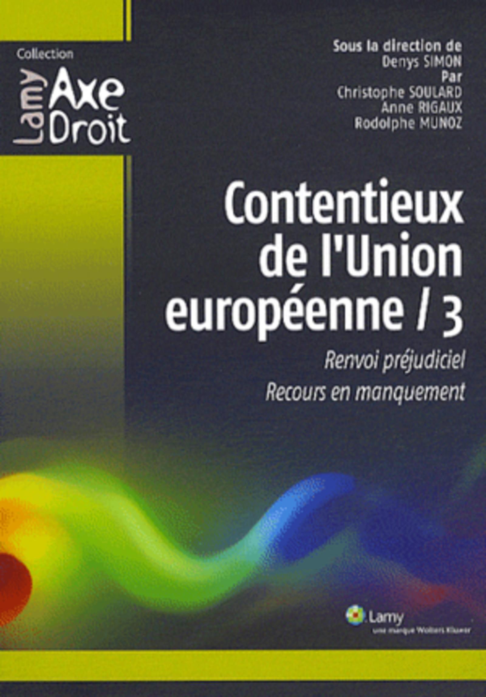 Contentieux de l'Union européenne - 3