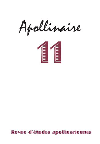 Apollinaire 11 - Revue d'études apollinariennes