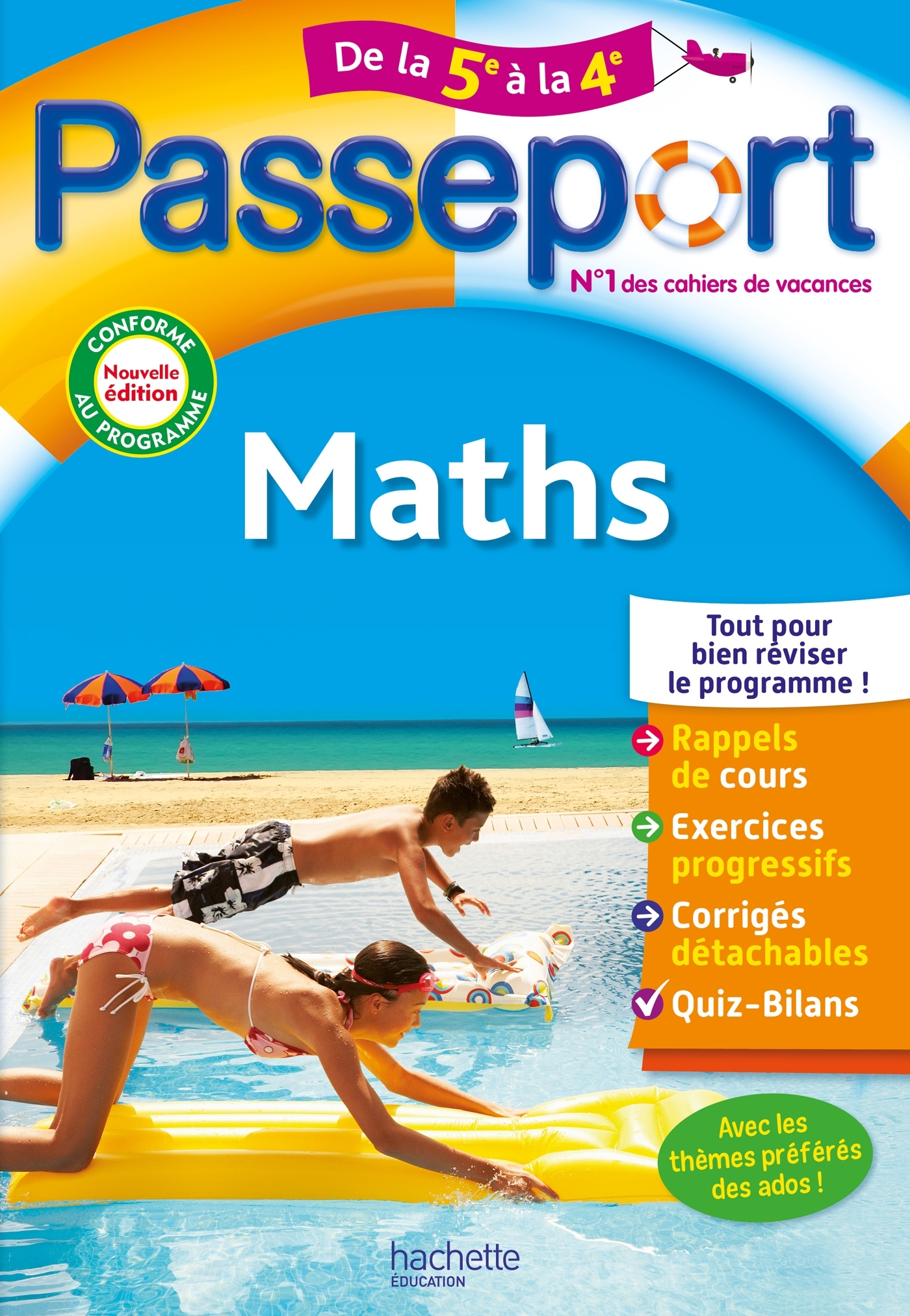 Passeport - Maths - De la 5e à la 4e - Cahier de vacances 2025