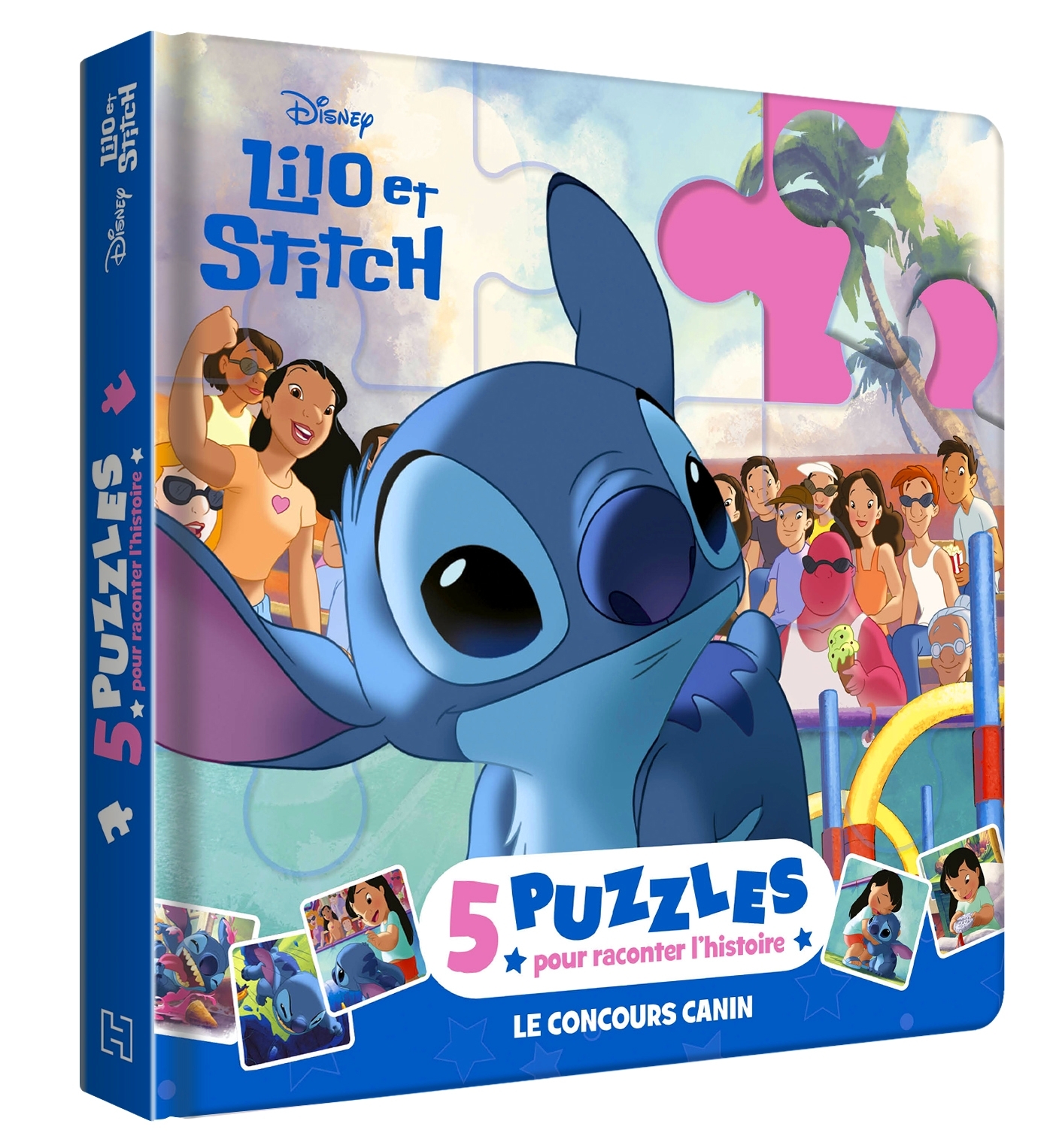 LILO ET STITCH - Mon Petit Livre Puzzle - 5 puzzles 9 pièces - Disney