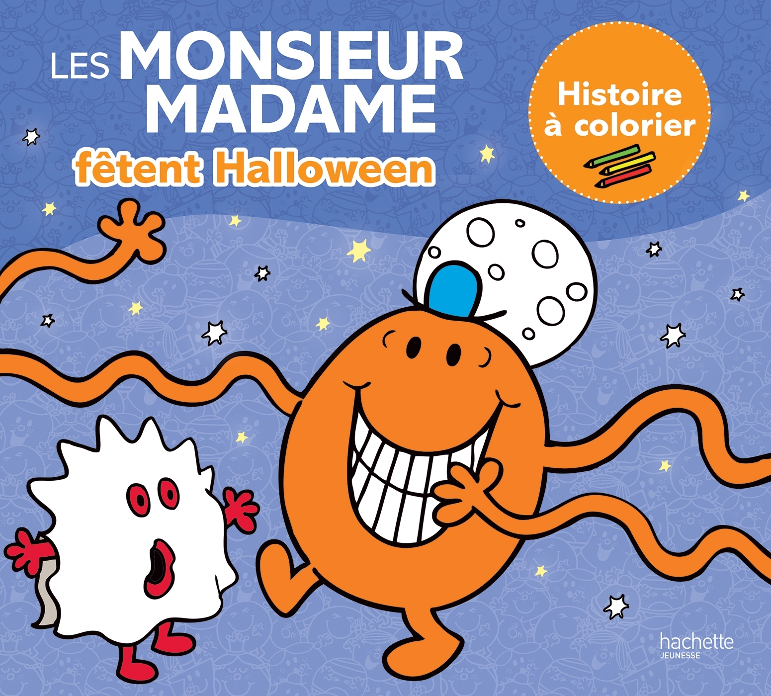 Les Monsieur Madame fêtent Halloween - Histoire à colorier