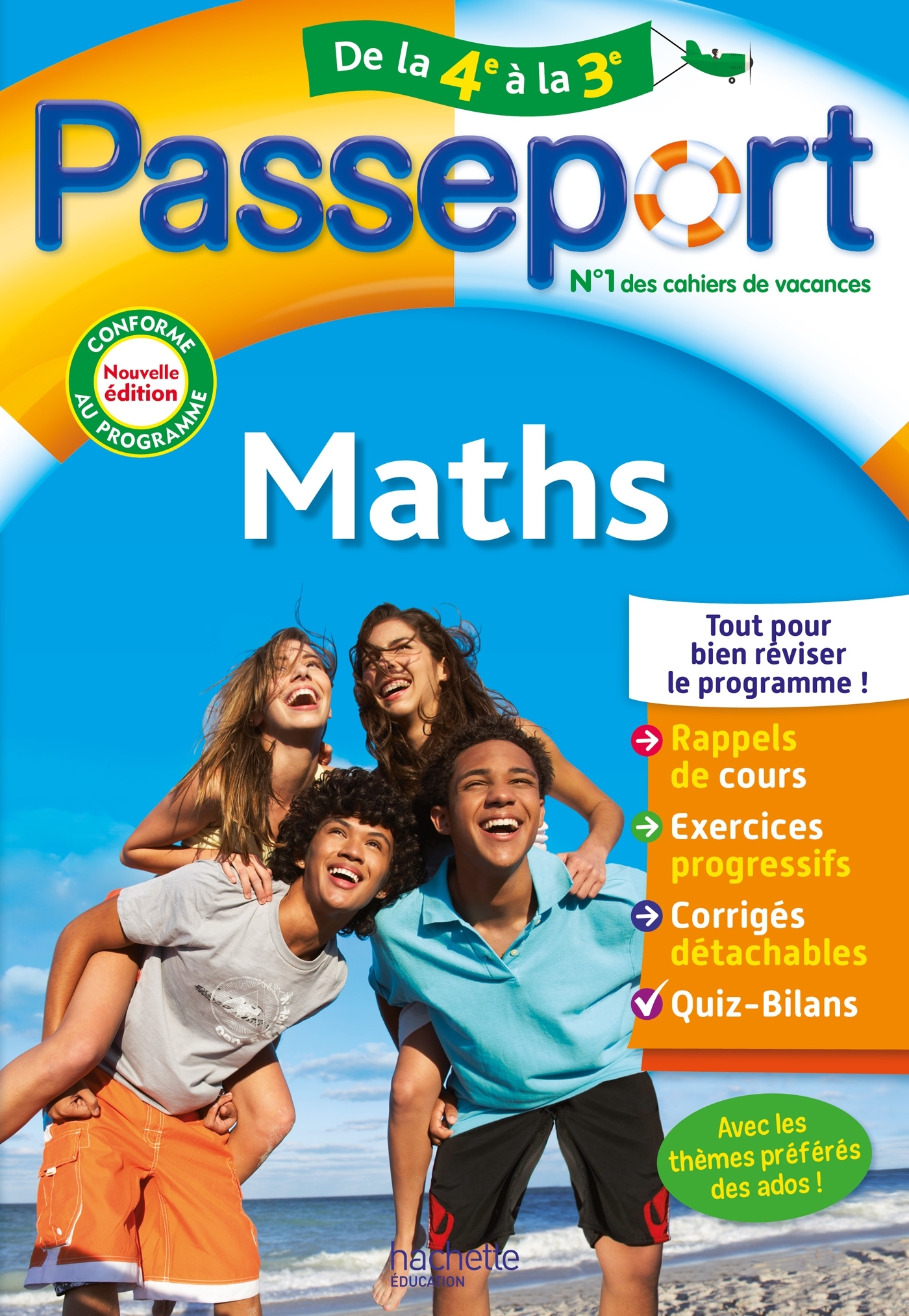 Passeport - Maths - De la 4e à la 3e - Cahier de vacances 2025