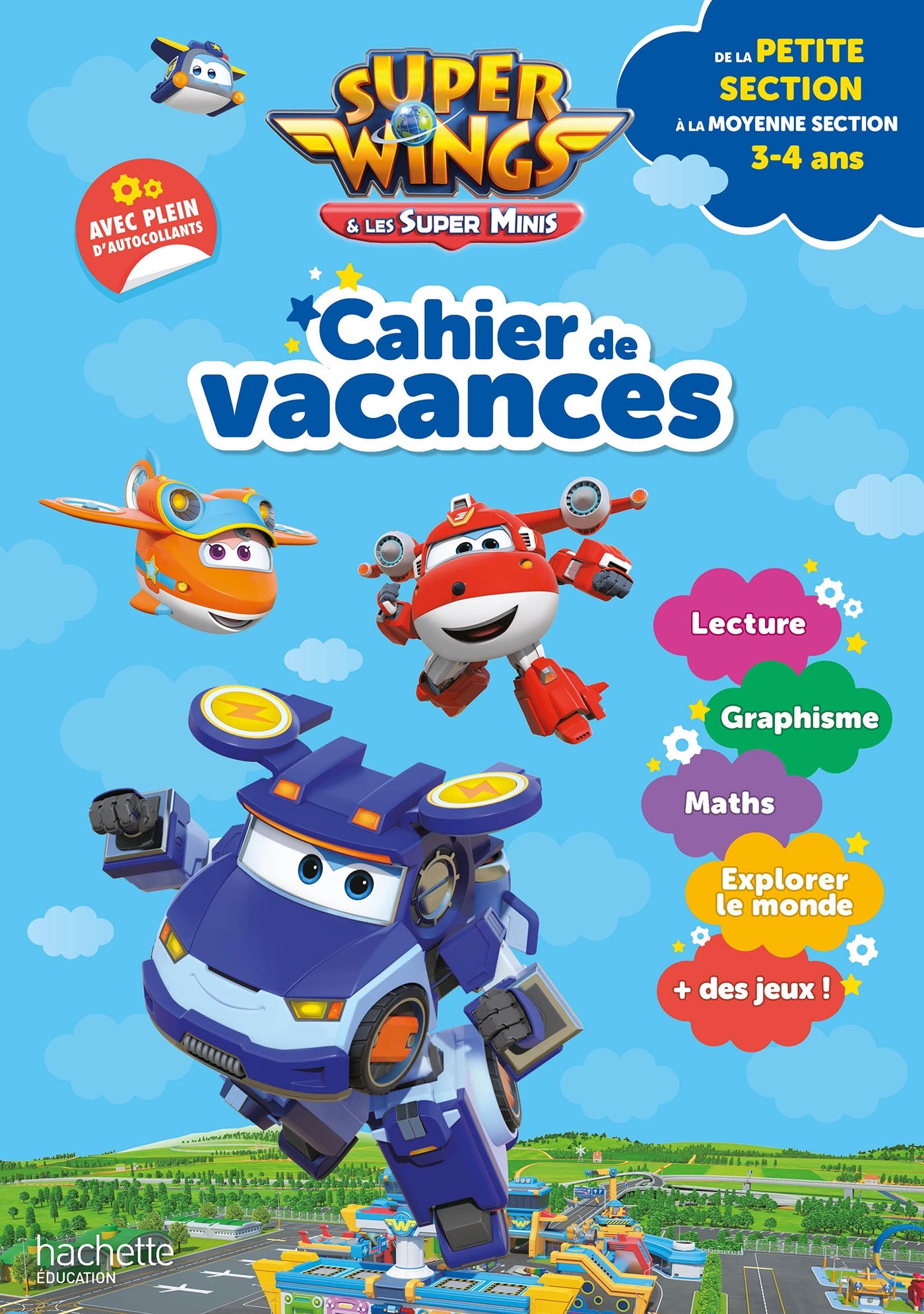 Super Wings - Cahier de vacances 2025, de la Petite Section à la Moyenne section