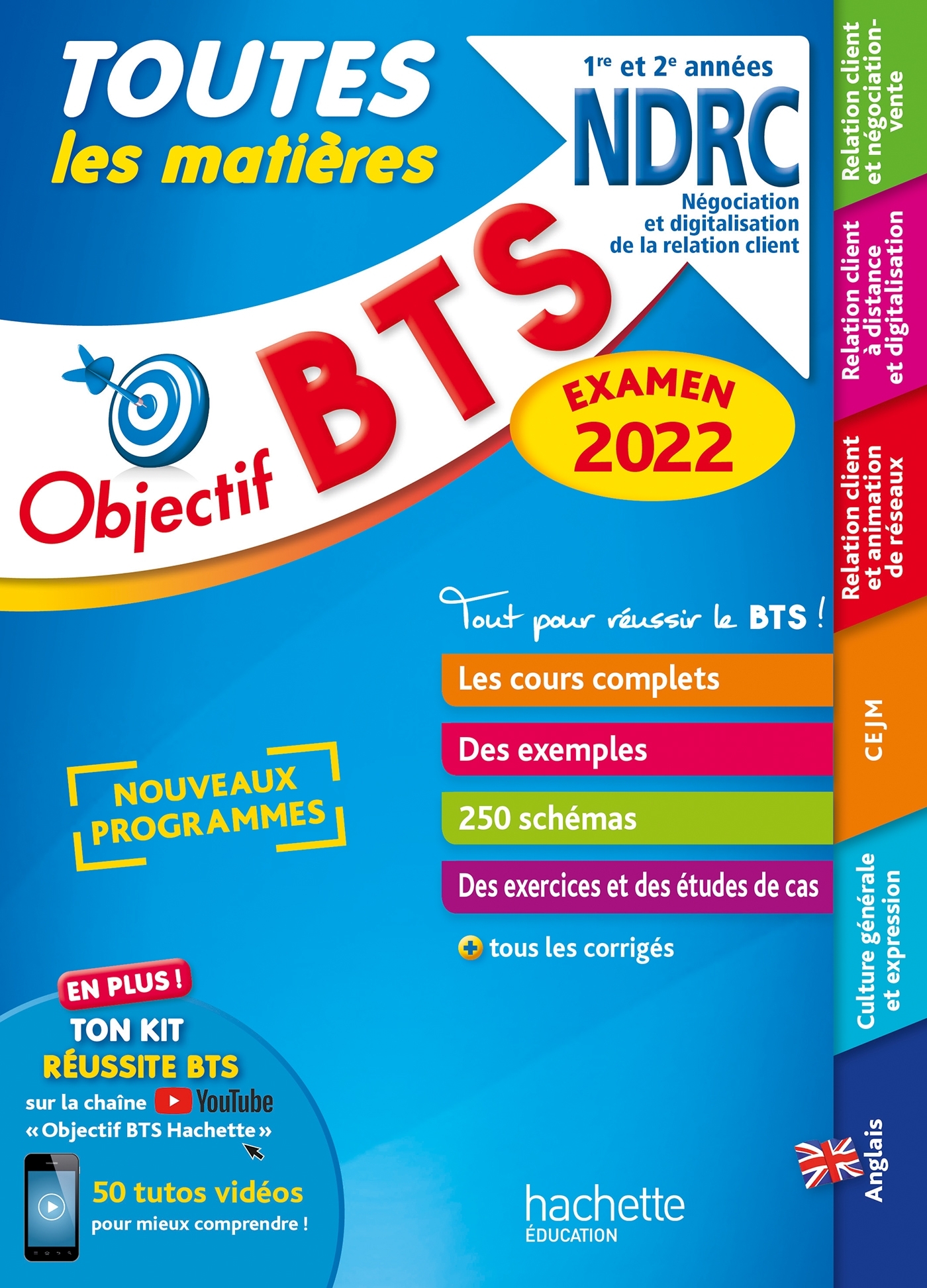 Objectif BTS NDRC (1re et 2e années) - Toutes les matières, examen 2022