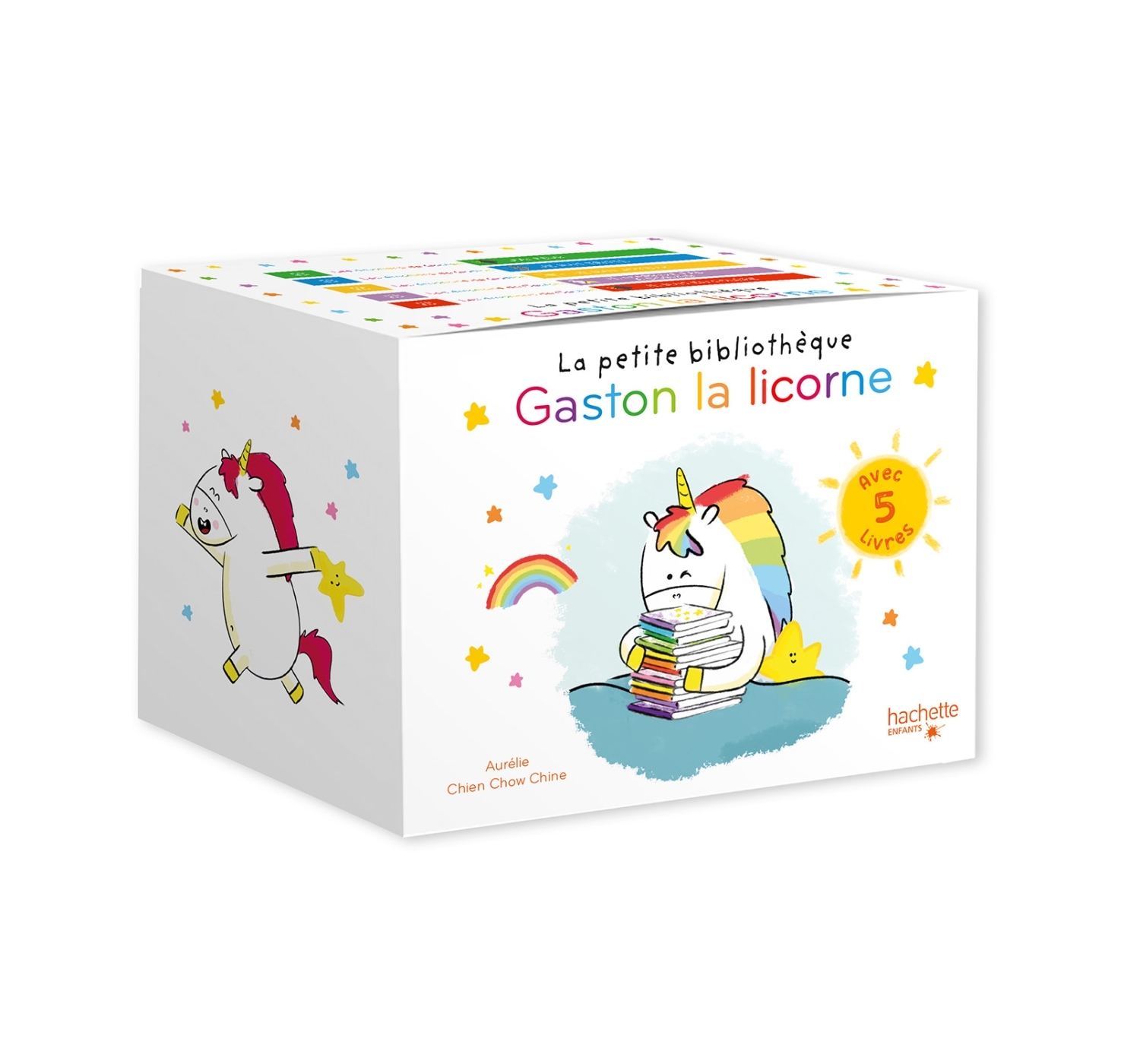 La petite bibliothèque Gaston la licorne - avec 5 livres