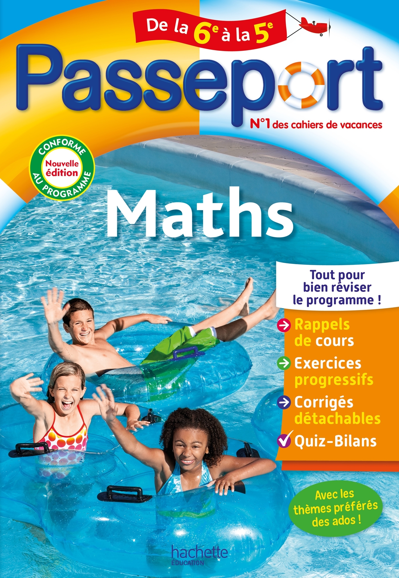 Passeport - Maths - De la 6e à la 5e - Cahier de vacances 2025