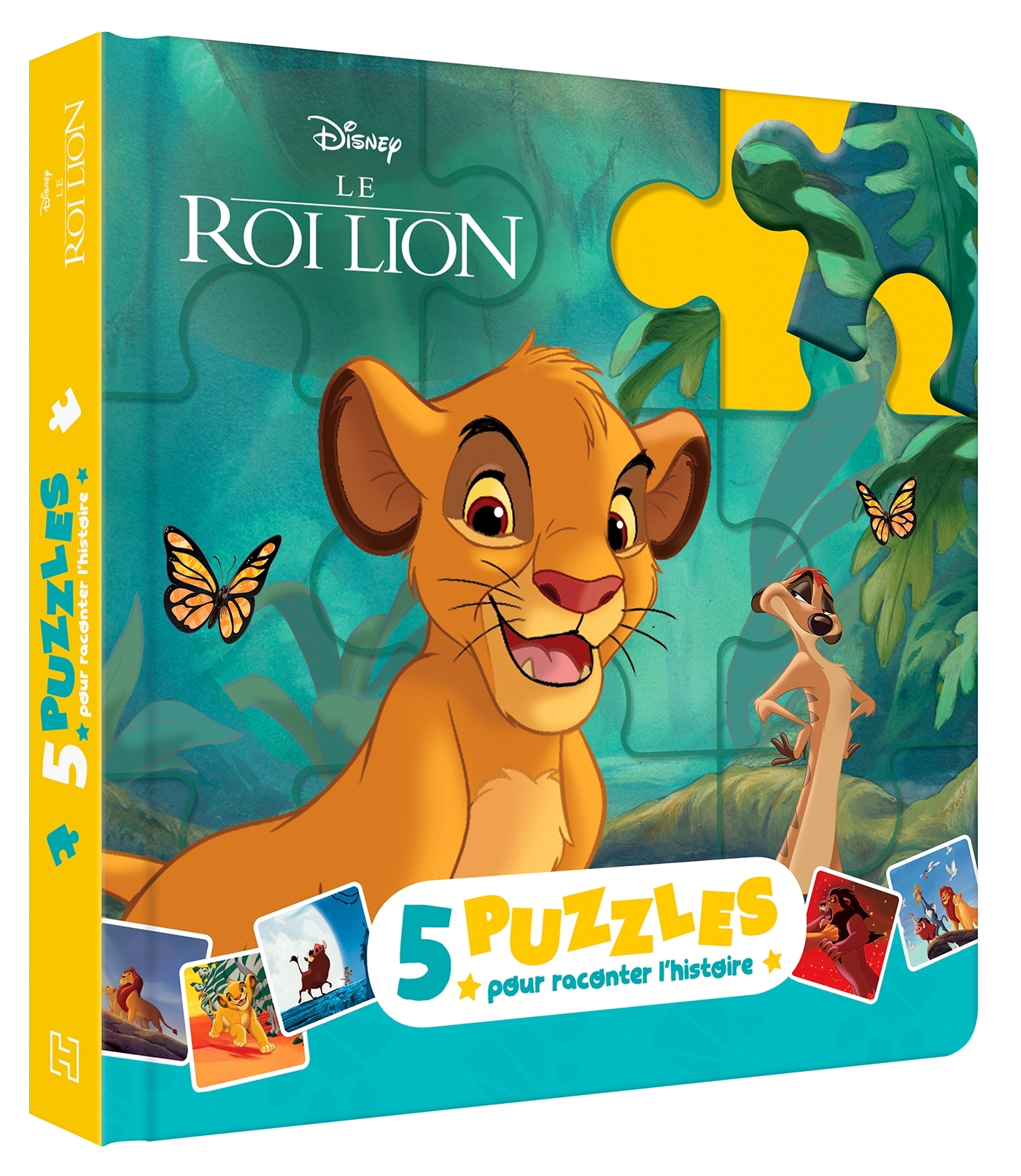LE ROI LION - Mon Petit Livre Puzzle - 5 puzzles 9 pièces - Disney