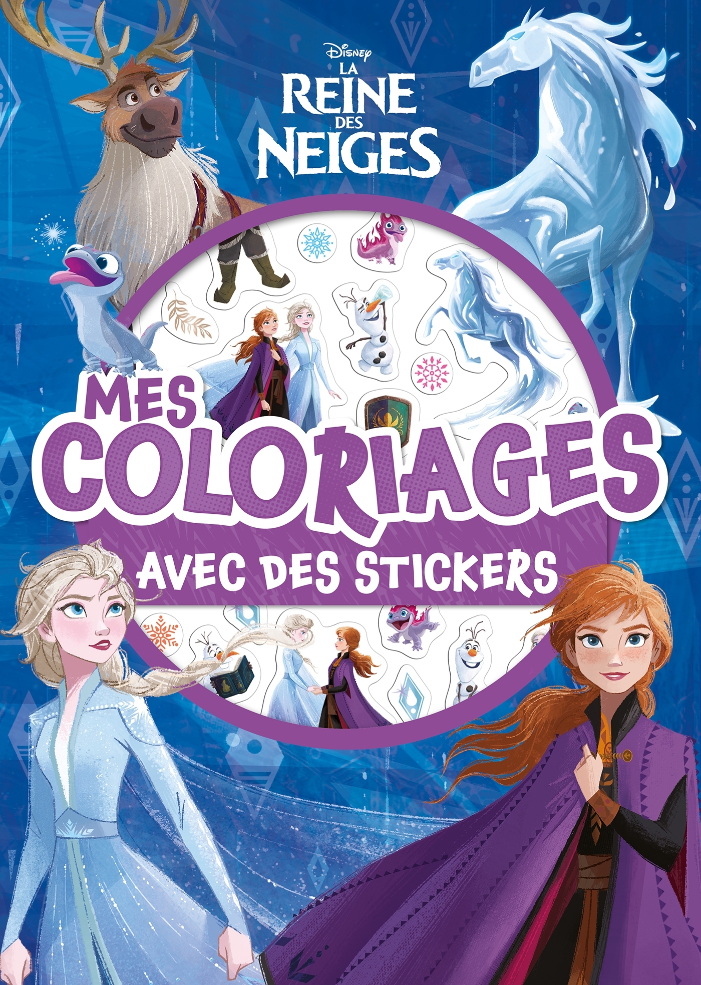 LA REINE DES NEIGES - Mes Coloriages avec Stickers - Disney