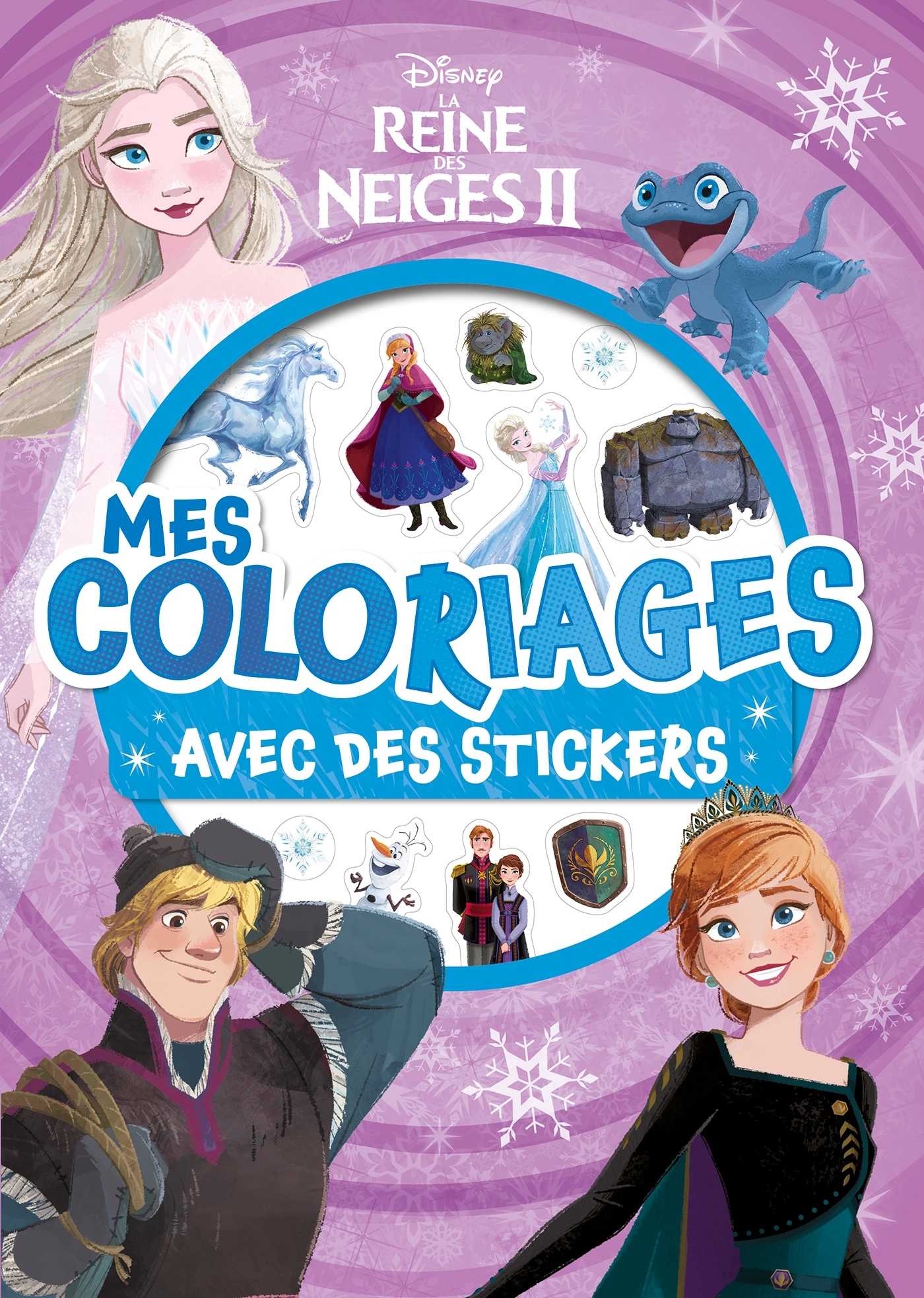 LA REINE DES NEIGES 2 - Mes coloriages avec stickers - Disney