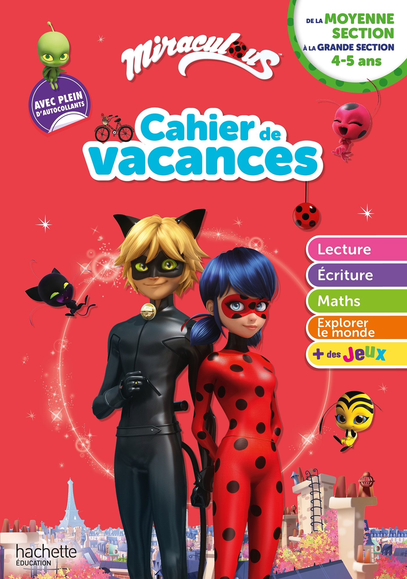 Miraculous - De la Moyenne à la Grande Section - Cahier de vacances 2025