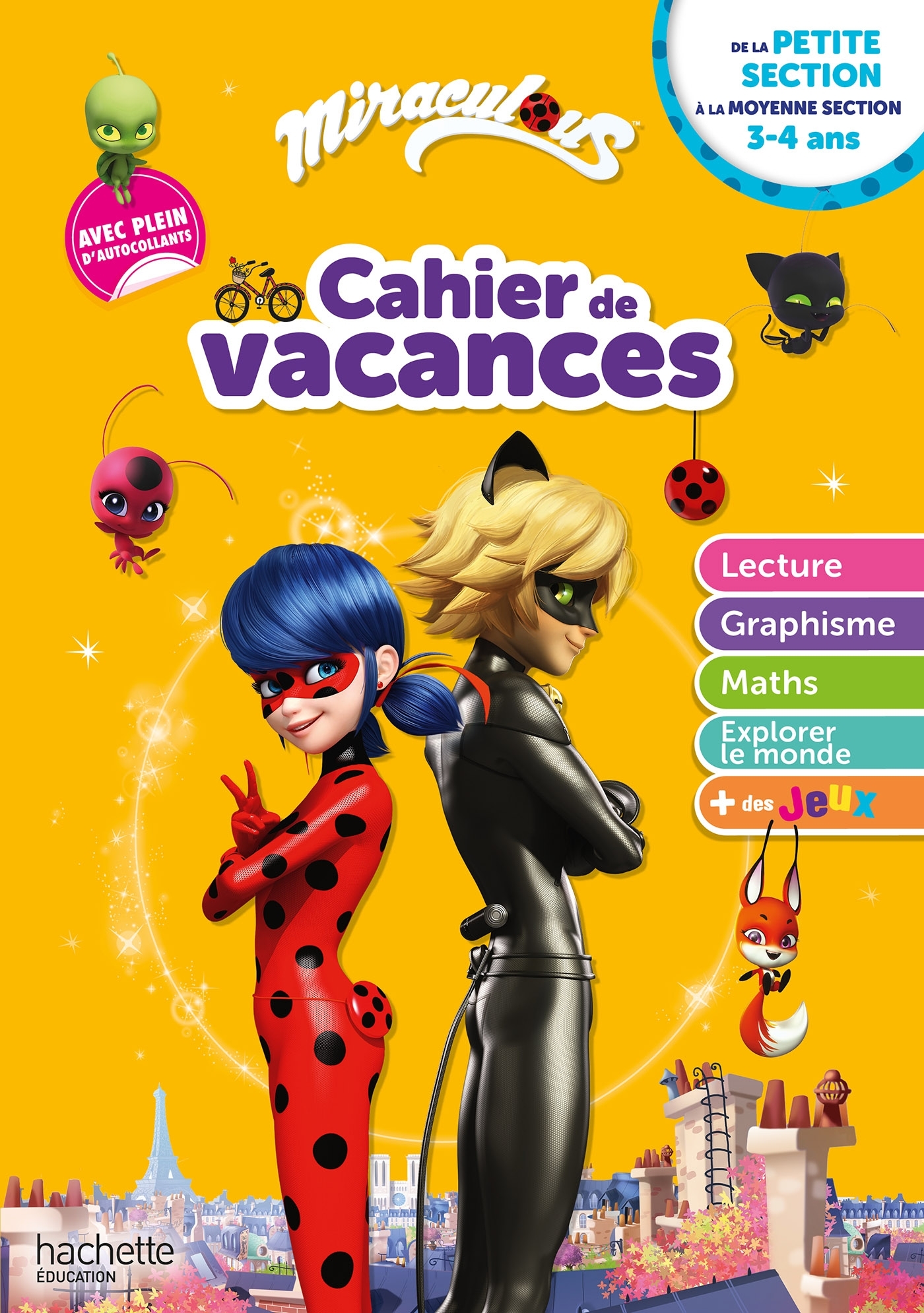 Miraculous - De la Petite à la Moyenne section - Cahier de vacances 2025