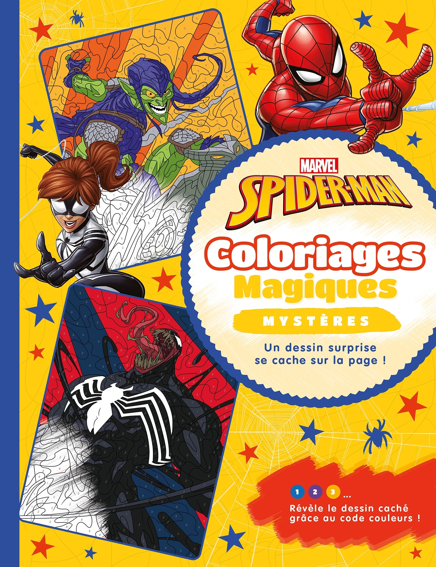 SPIDER-MAN- Coloriages Magiques - Mystères - Marvel