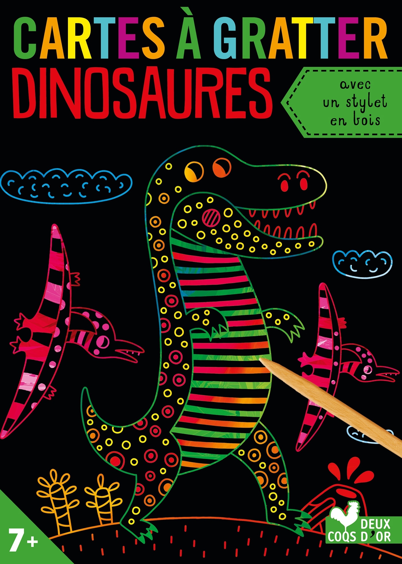 Cartes à gratter - dinosaures