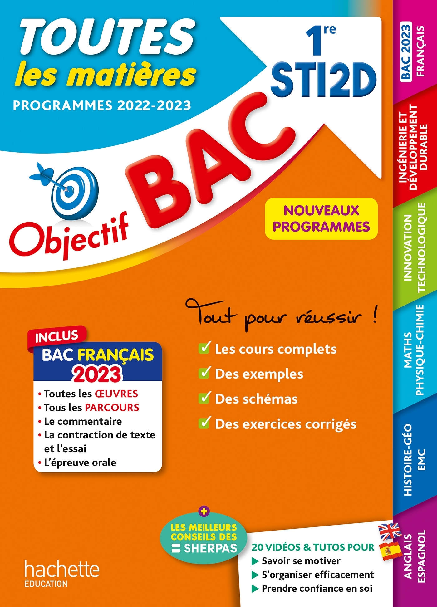 Objectif BAC 2023  - 1re STI2D Toutes les matières