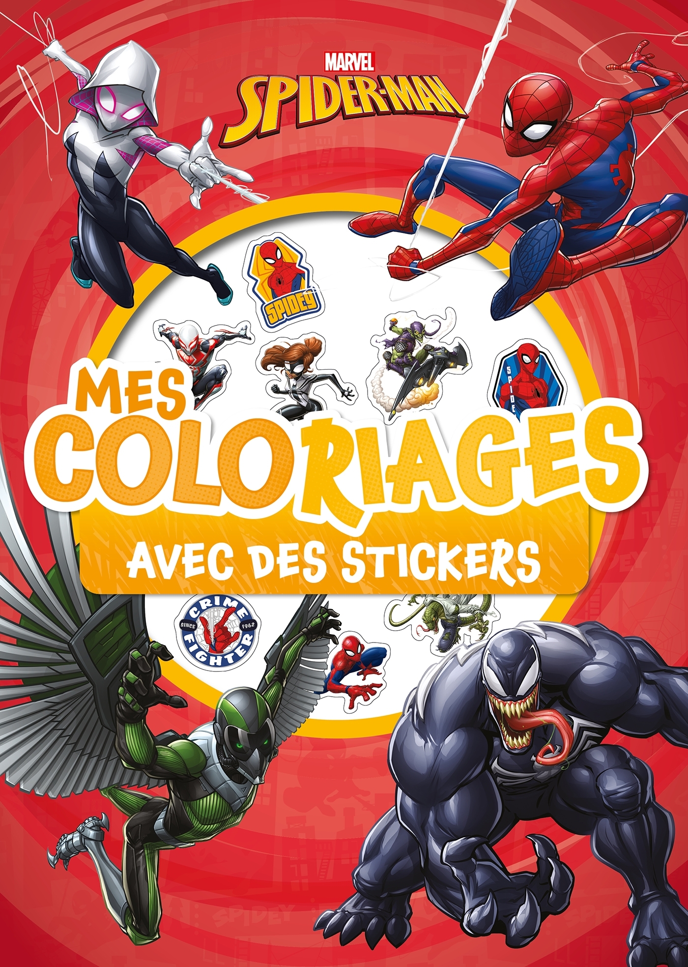 SPIDER-MAN - Mes coloriages avec stickers - MARVEL