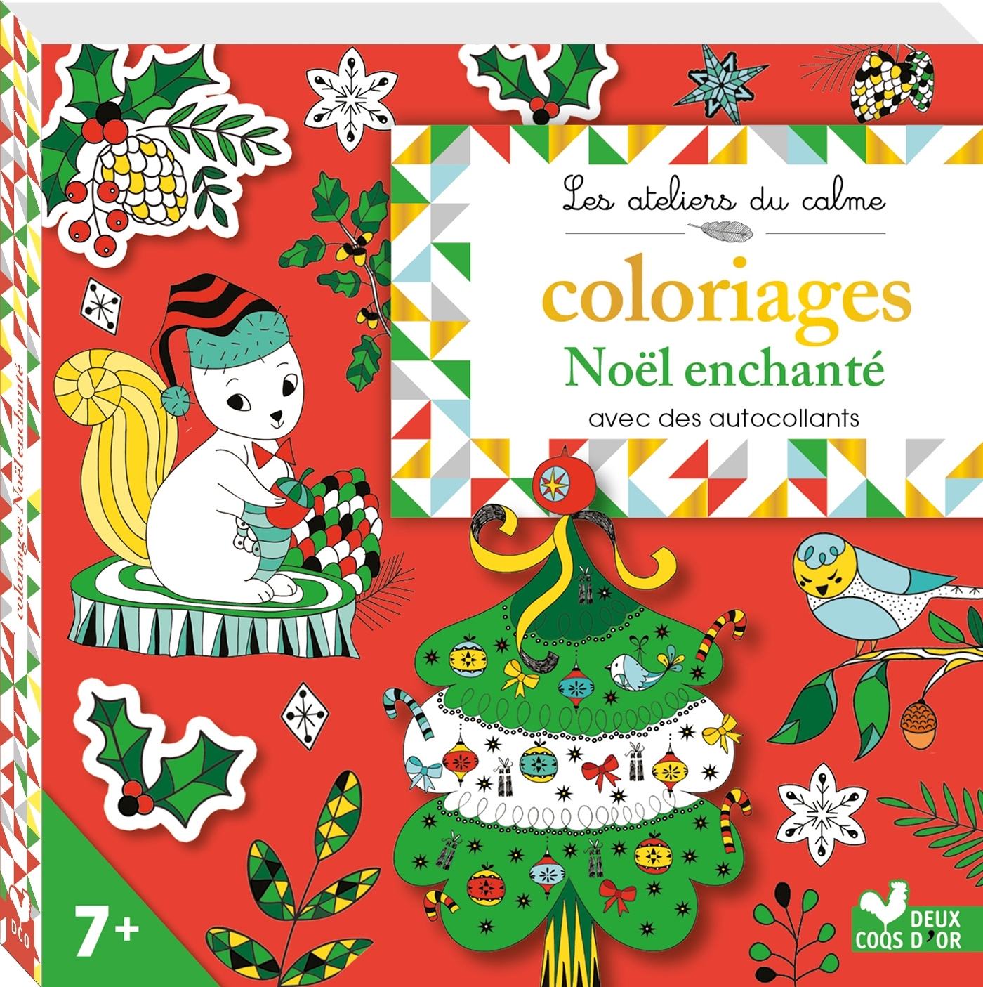 Coloriages Noel enchanté - avec des autocollants