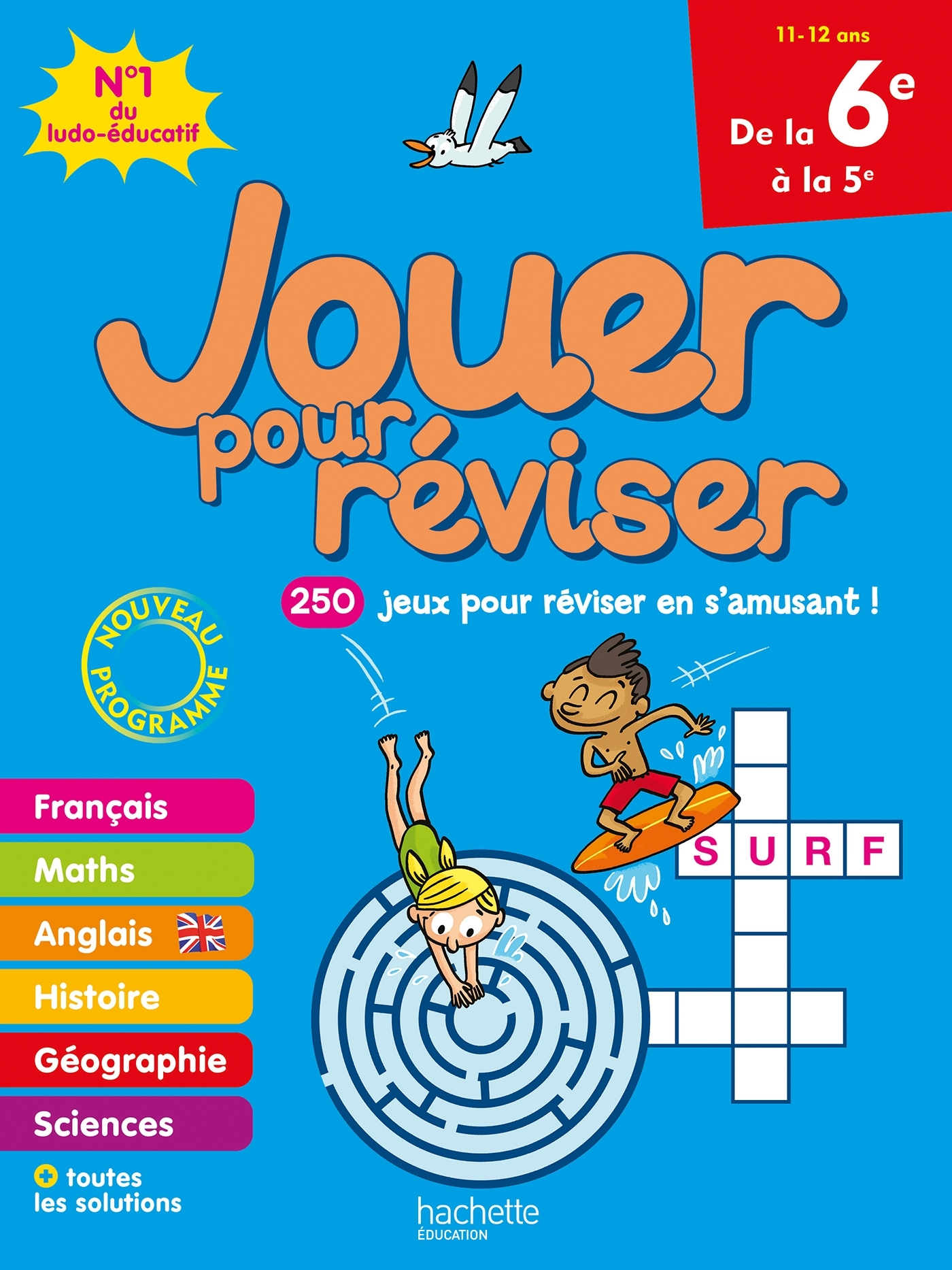 Jouer pour réviser - De la 6e à la 5e - Cahier de vacances 2025