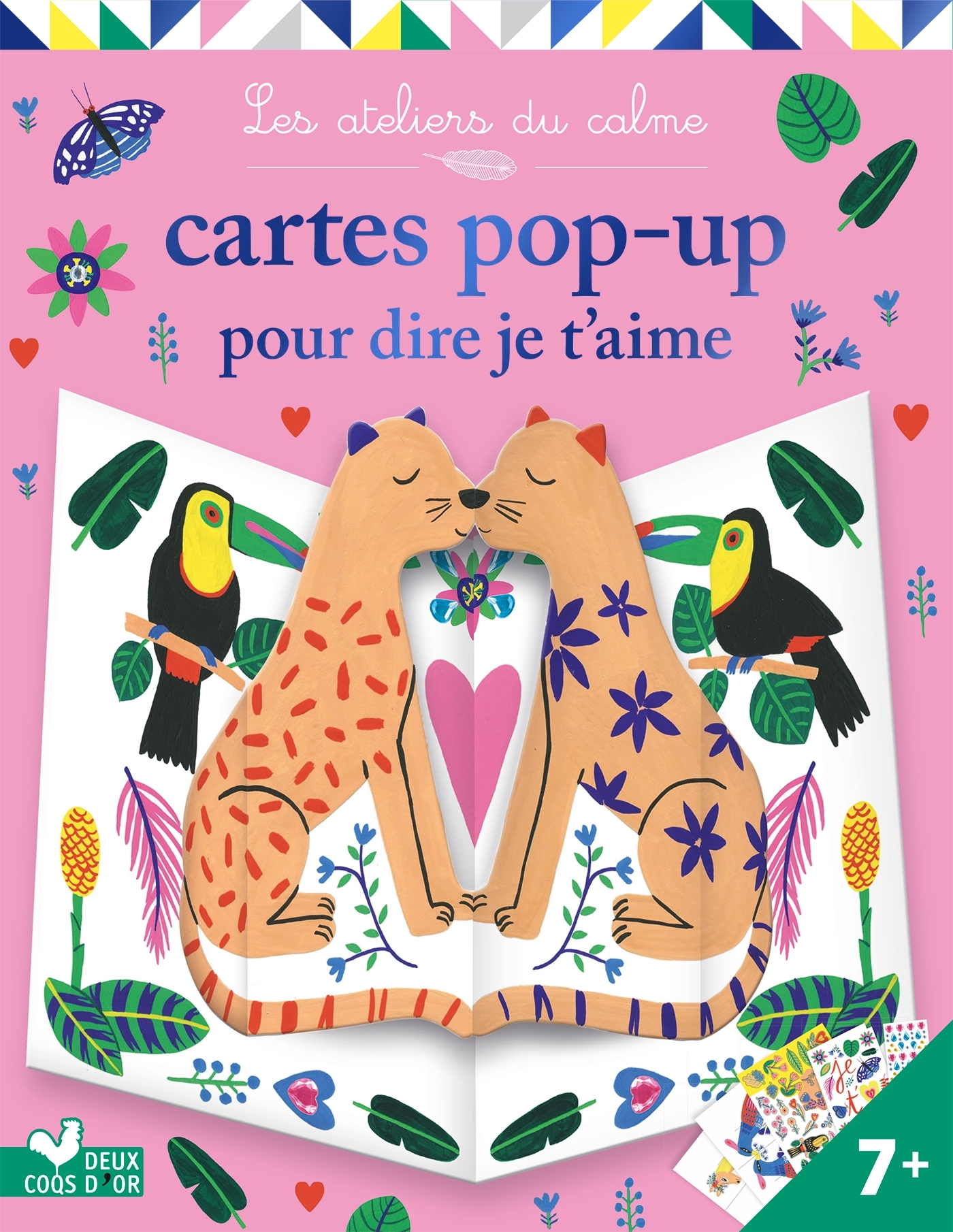 Cartes pop-up pour dire je t'aime - pochette avec accessoires