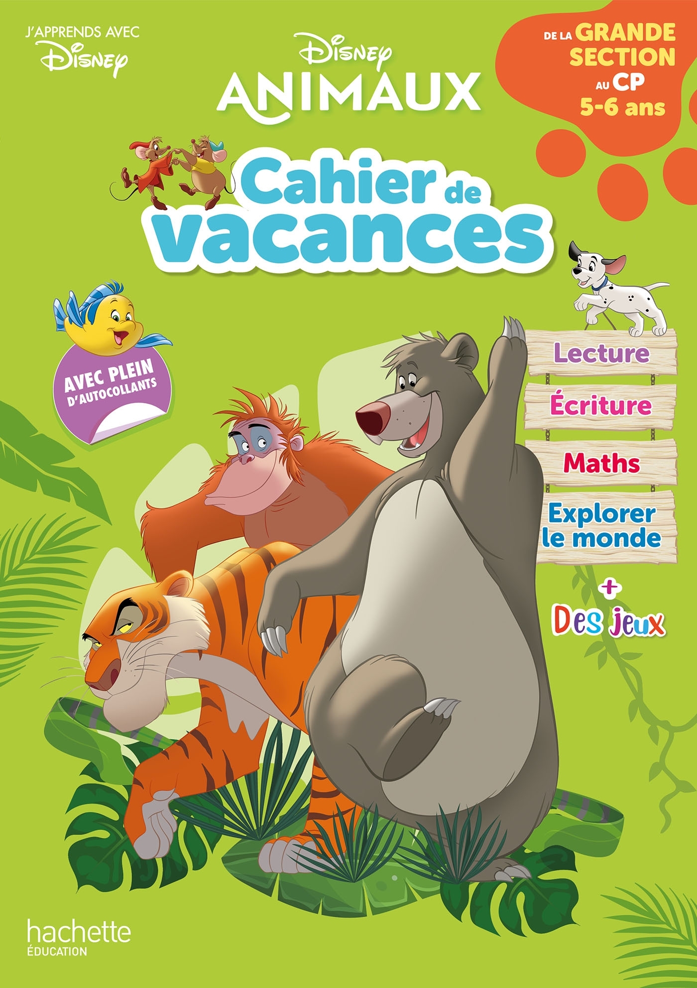 Disney Animaux - De la Grande Section au CP - Cahier de vacances 2025