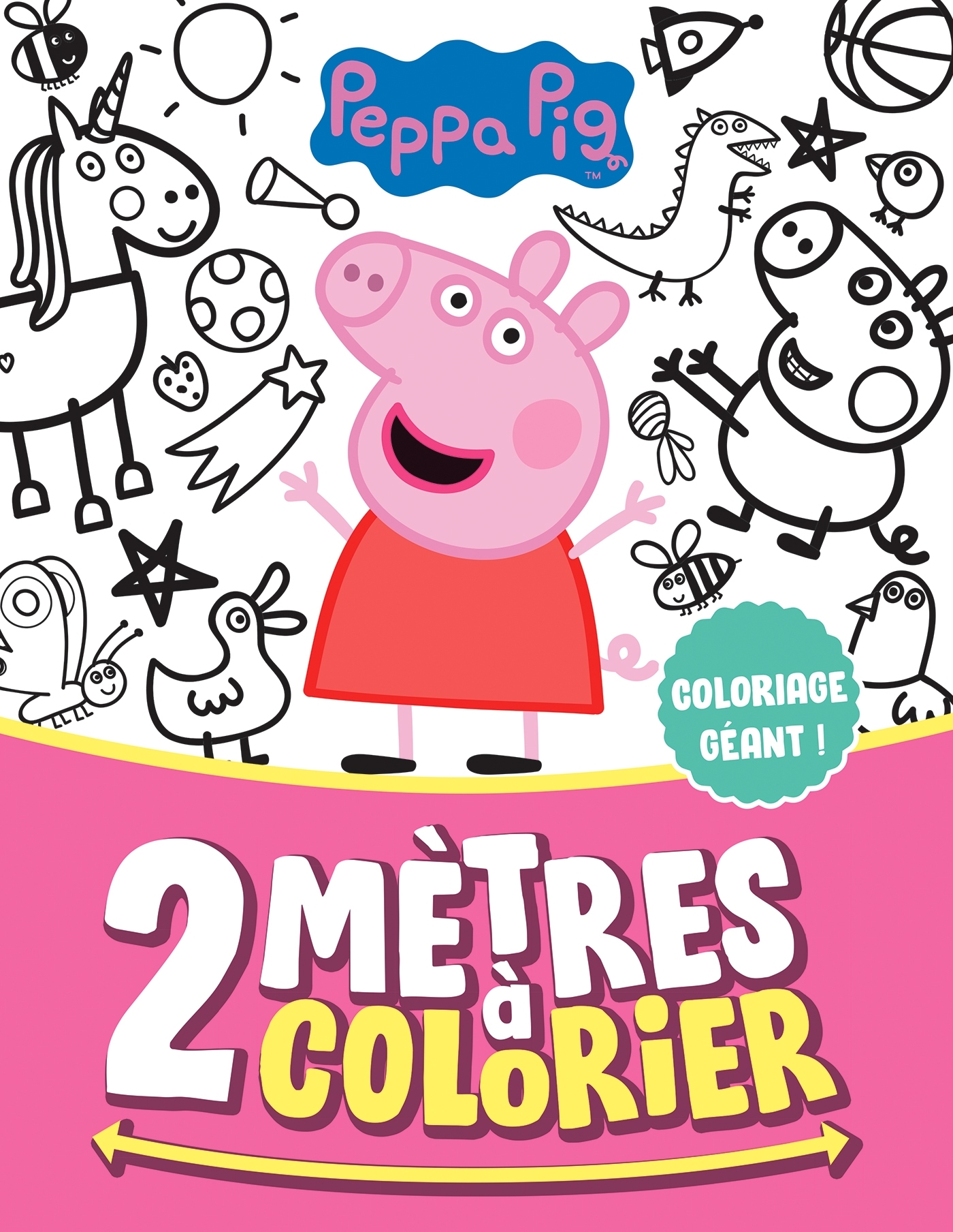 Peppa Pig - 2 mètres à colorier