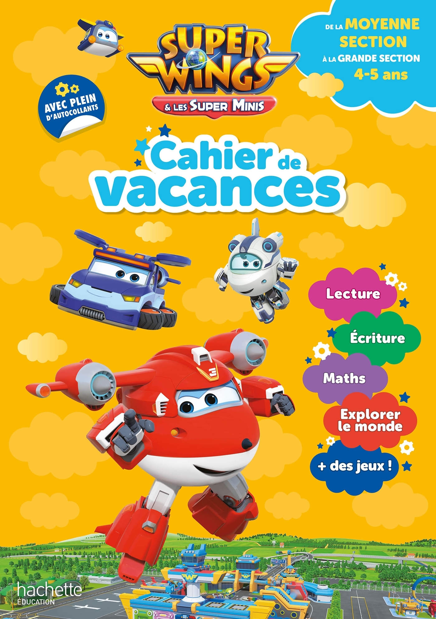 Super Wings - Cahier de vacances 2025, de la Moyenne section à la Grande section