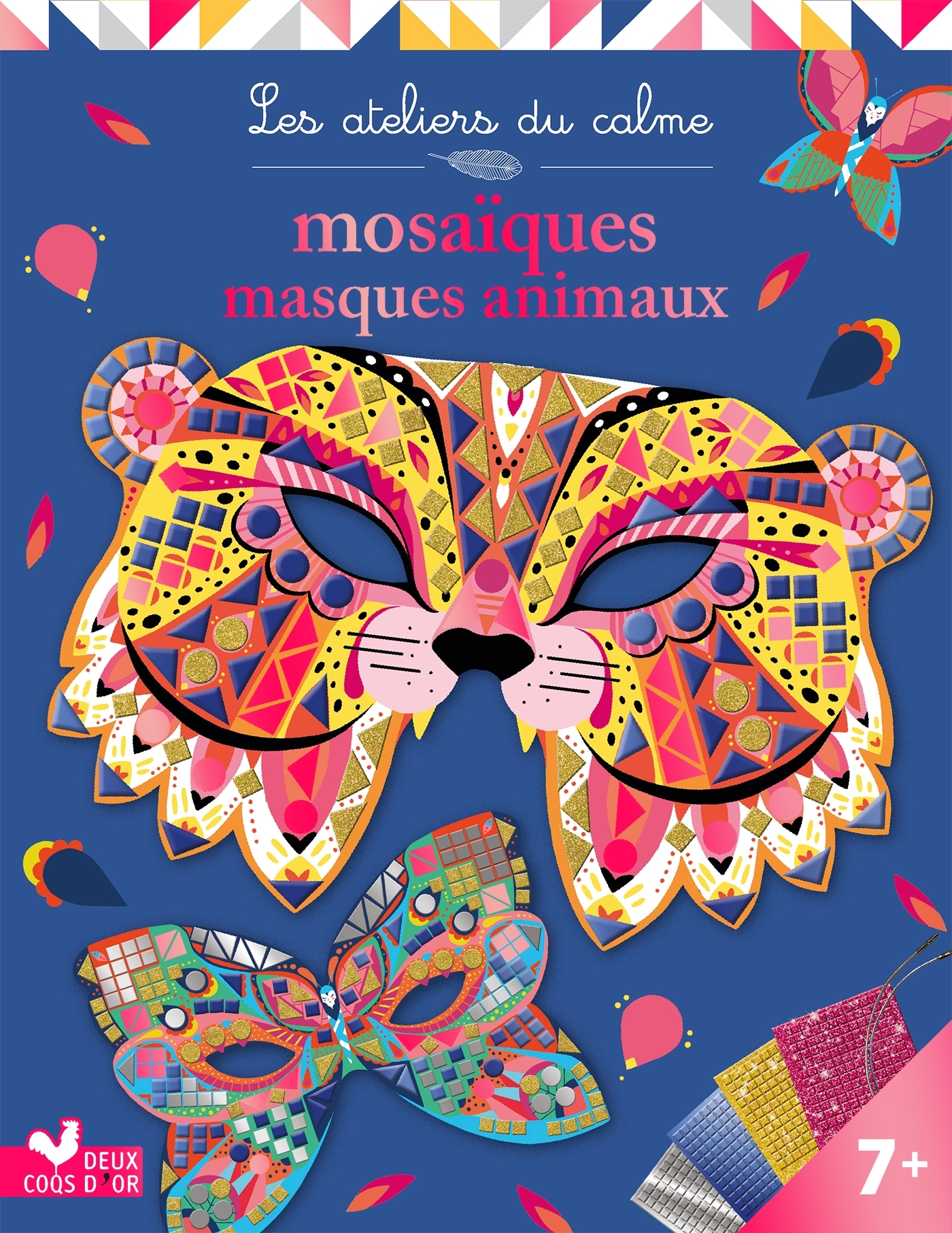 Mosaïques masques animaux - pochette avec accessoires