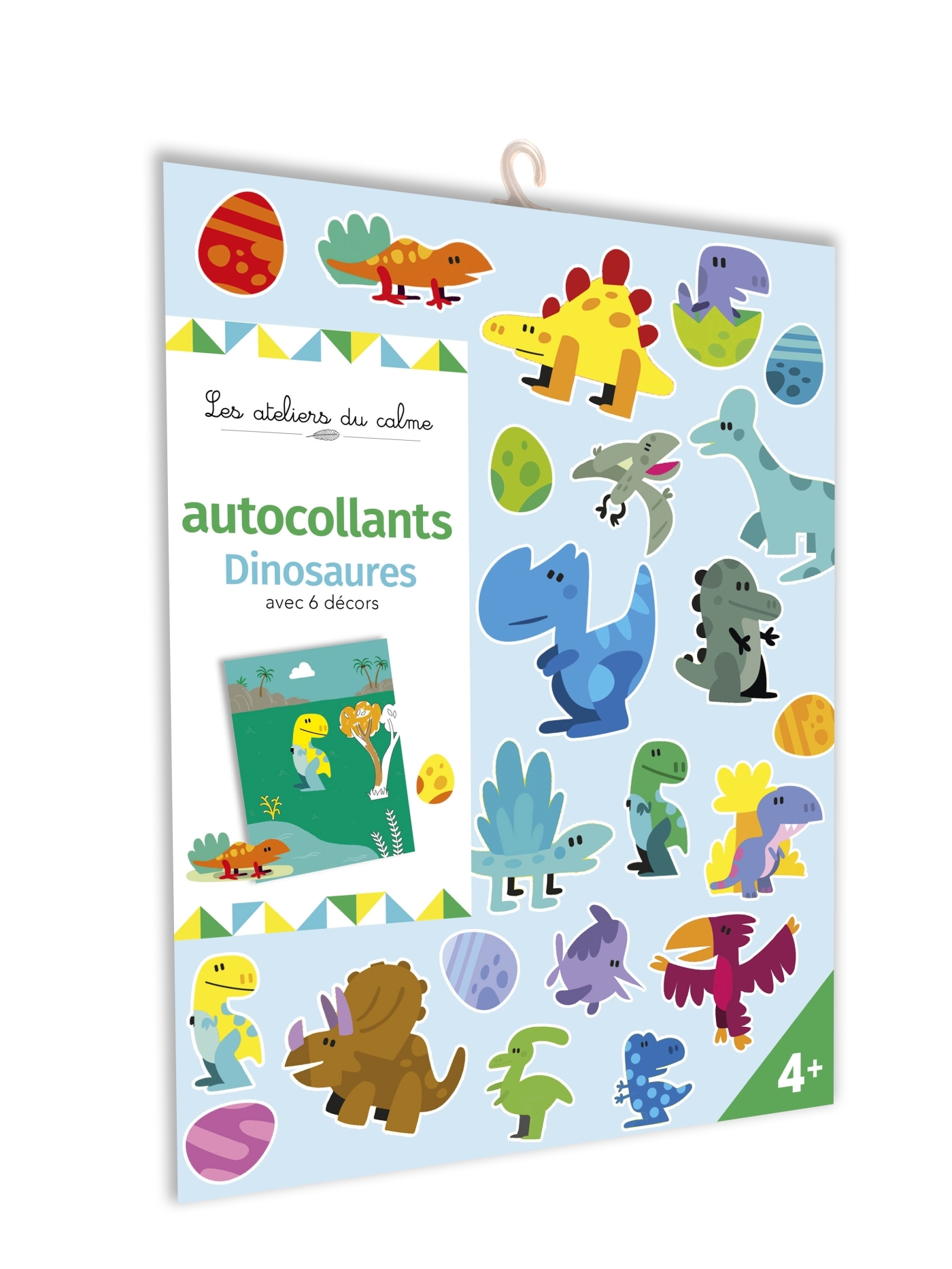 Autocollants Dinos avec 6 décors