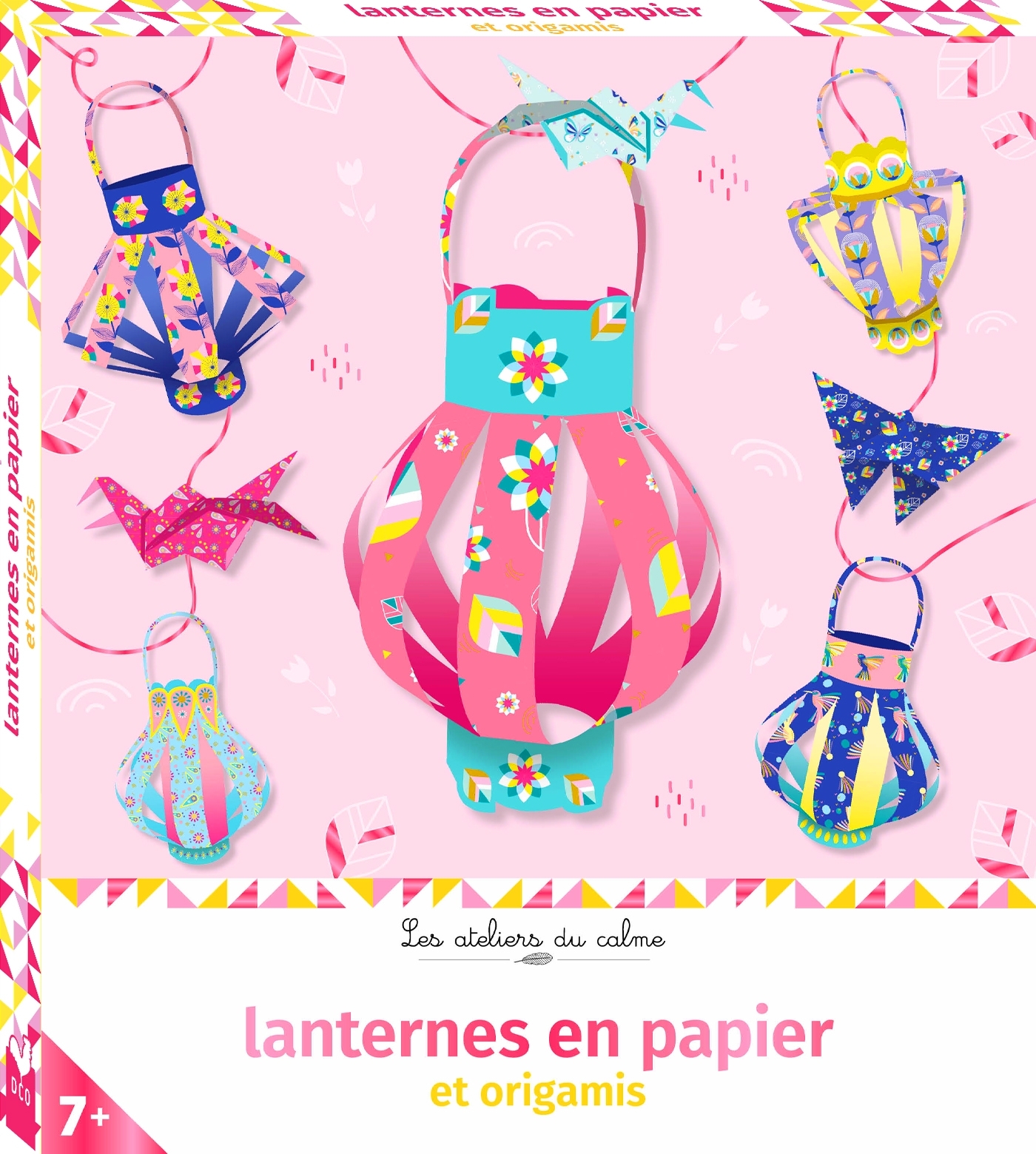 Lanternes en papier et origamis - boîte avec accessoires